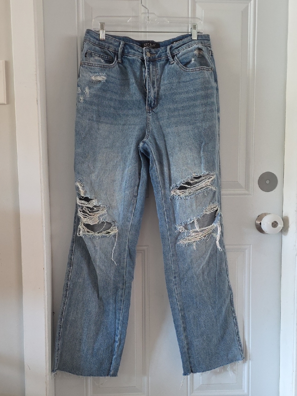 Judy Blue Keeping It Real High-Rise Rigid Magic Straight Leg Denim Jeans 11/30
